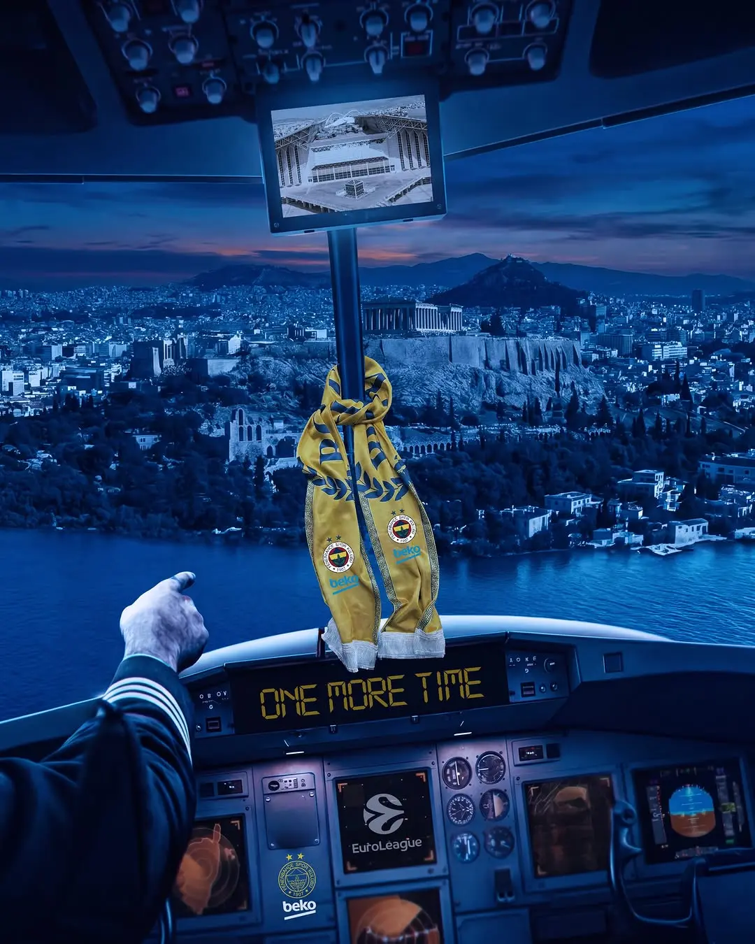 Fenerbahçe Basketbol Takımı Atina'ya İniş Yaptı 💛💙