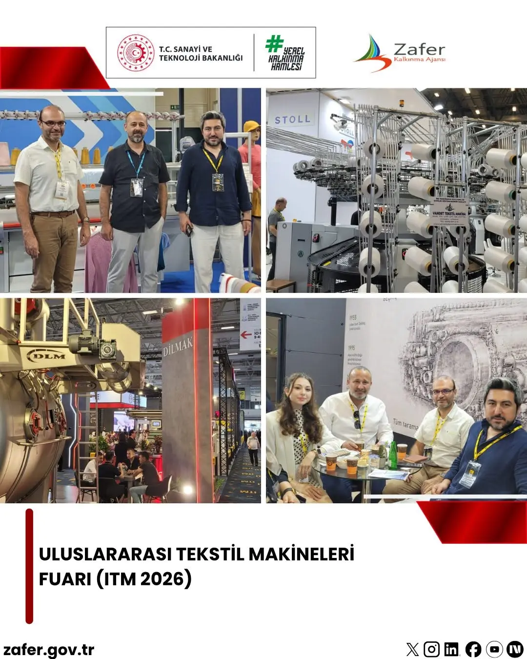 Afyonkarahisar ve Uşak Yatırım Destek Ofisleri ITM 2026 Uluslararası Tekstil Makineleri Fuarı'nı Ziyaret Etti