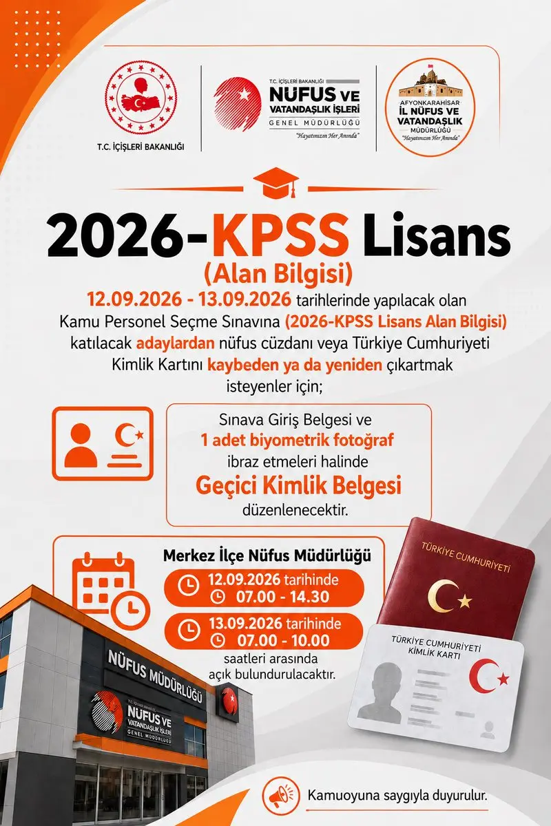 Sınav Adaylarına Başarı Dileği