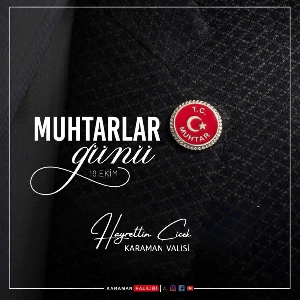 Muhtarlar Günü Mesajı Paylaşıldı