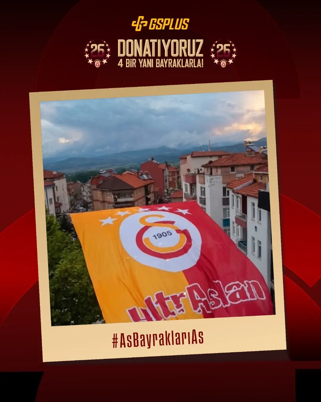 Galatasaray bayrakları dünya genelinde dalgalanıyor