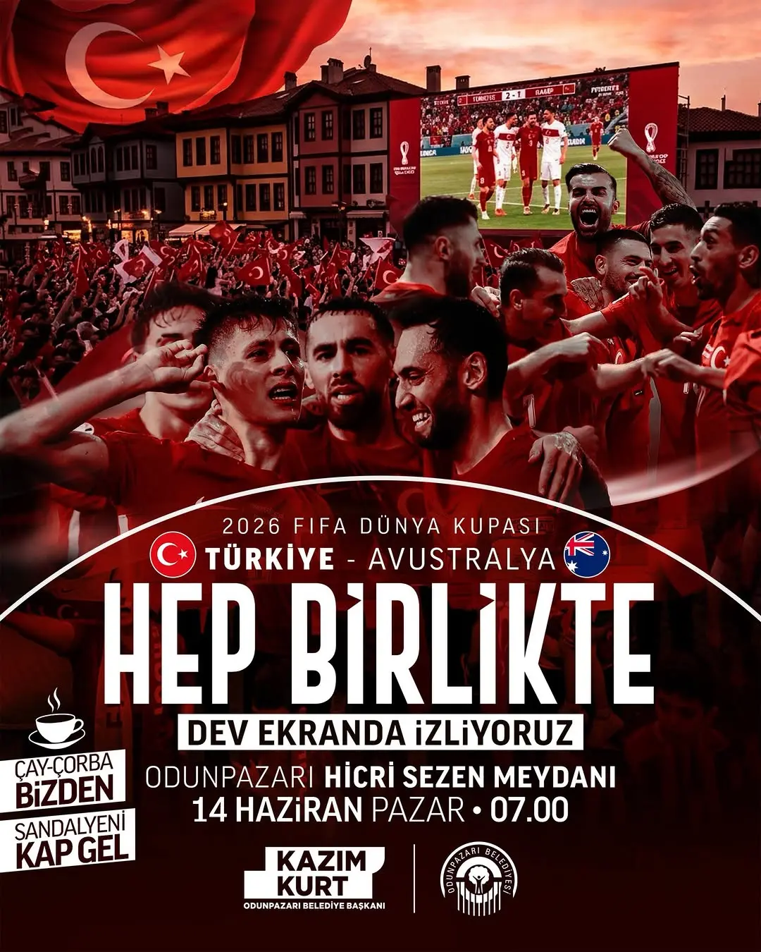 Odunpazarı'nda Dünya Kupası Coşkusu