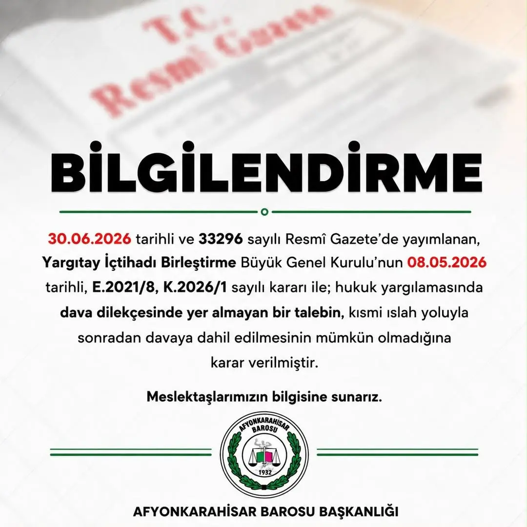 Yargıtay Kararına Göre Dava Dilekçesinde Yer Almayan Taleplerin İslahı Mümkün Değil
