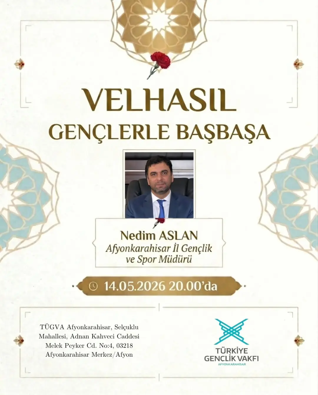 İl Gençlik ve Spor Müdürü Nedim Aslan ile Gençlik ve Gelecek Üzerine Söyleşi