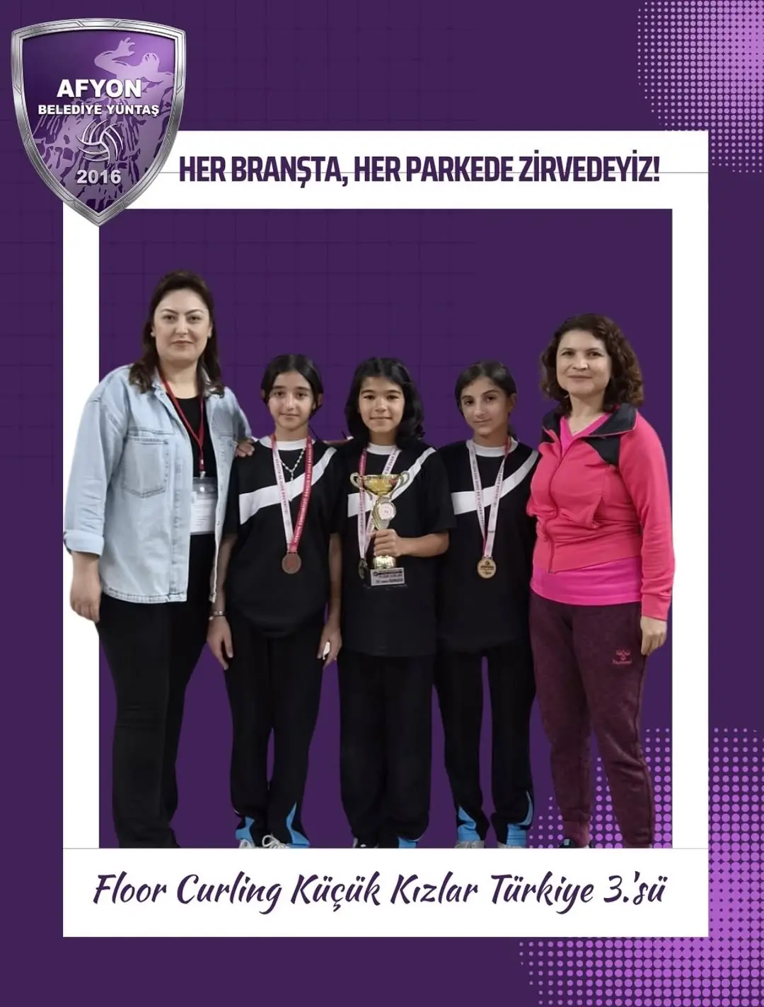 Afyon Belediye Yüntaş Spor Kulübü Türkiye 3.'sü Oldu!
