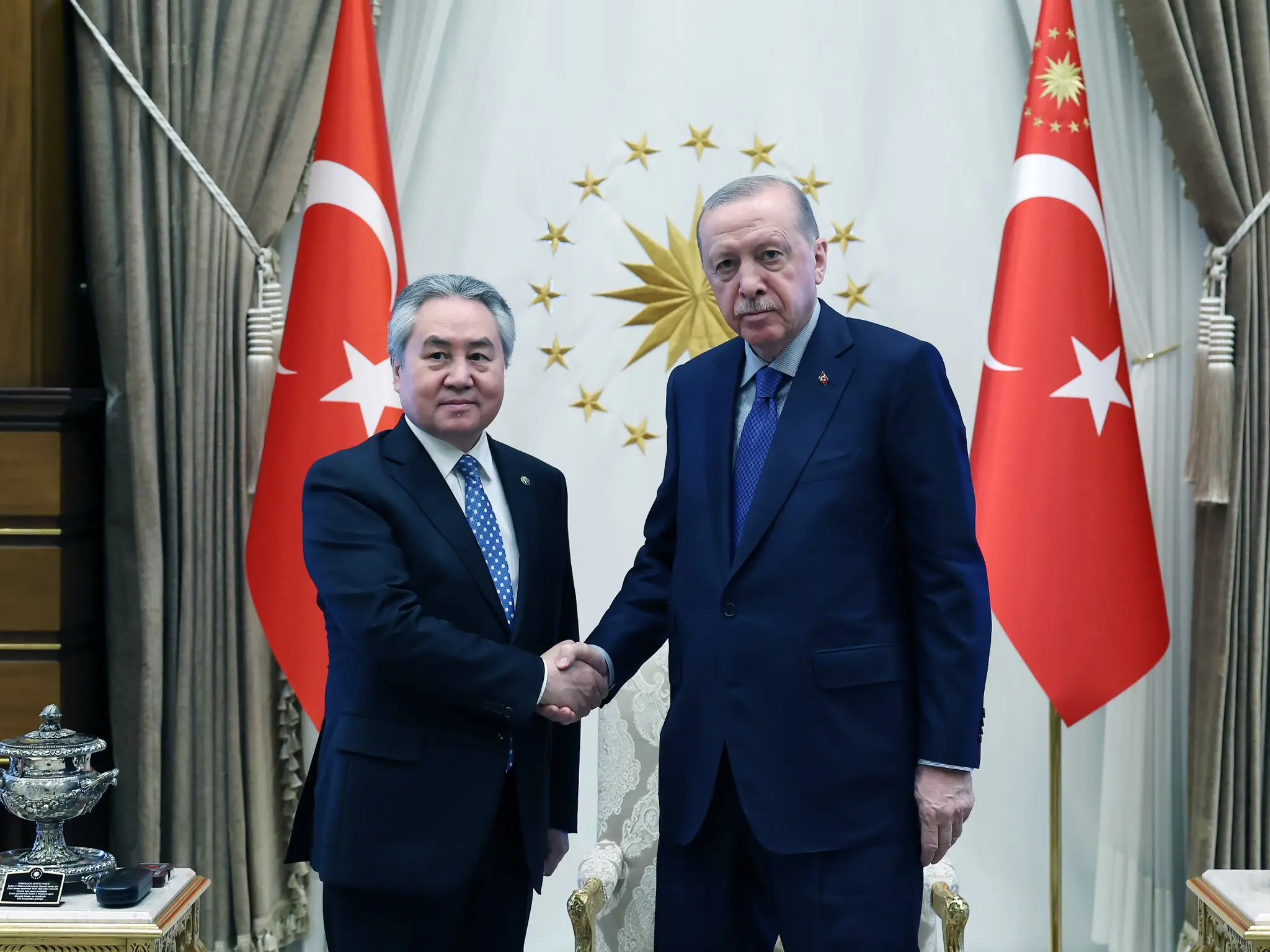 Cumhurbaşkanı Erdoğan, Kırgızistan Dışişleri Bakanı'nı kabul etti