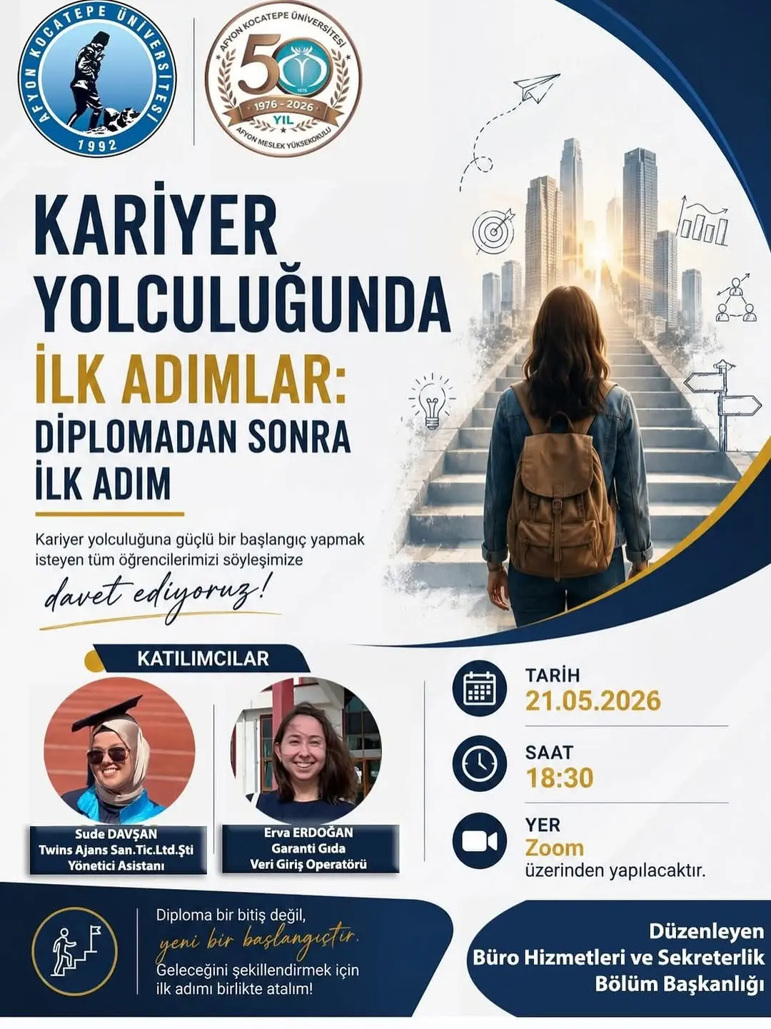 Afyon Kocatepe Üniversitesi'nden Kariyer Yolculuğu Semineri