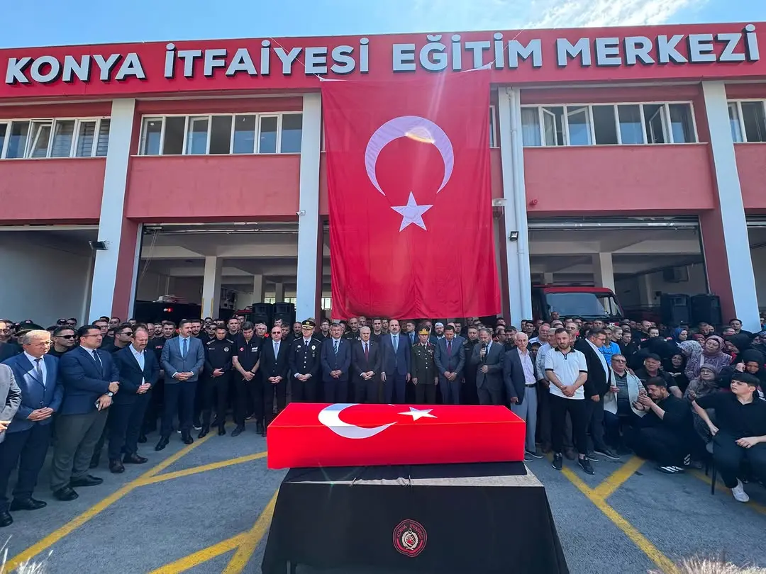 Şehit İtfaiye Personeli İçin Tören Düzenlendi