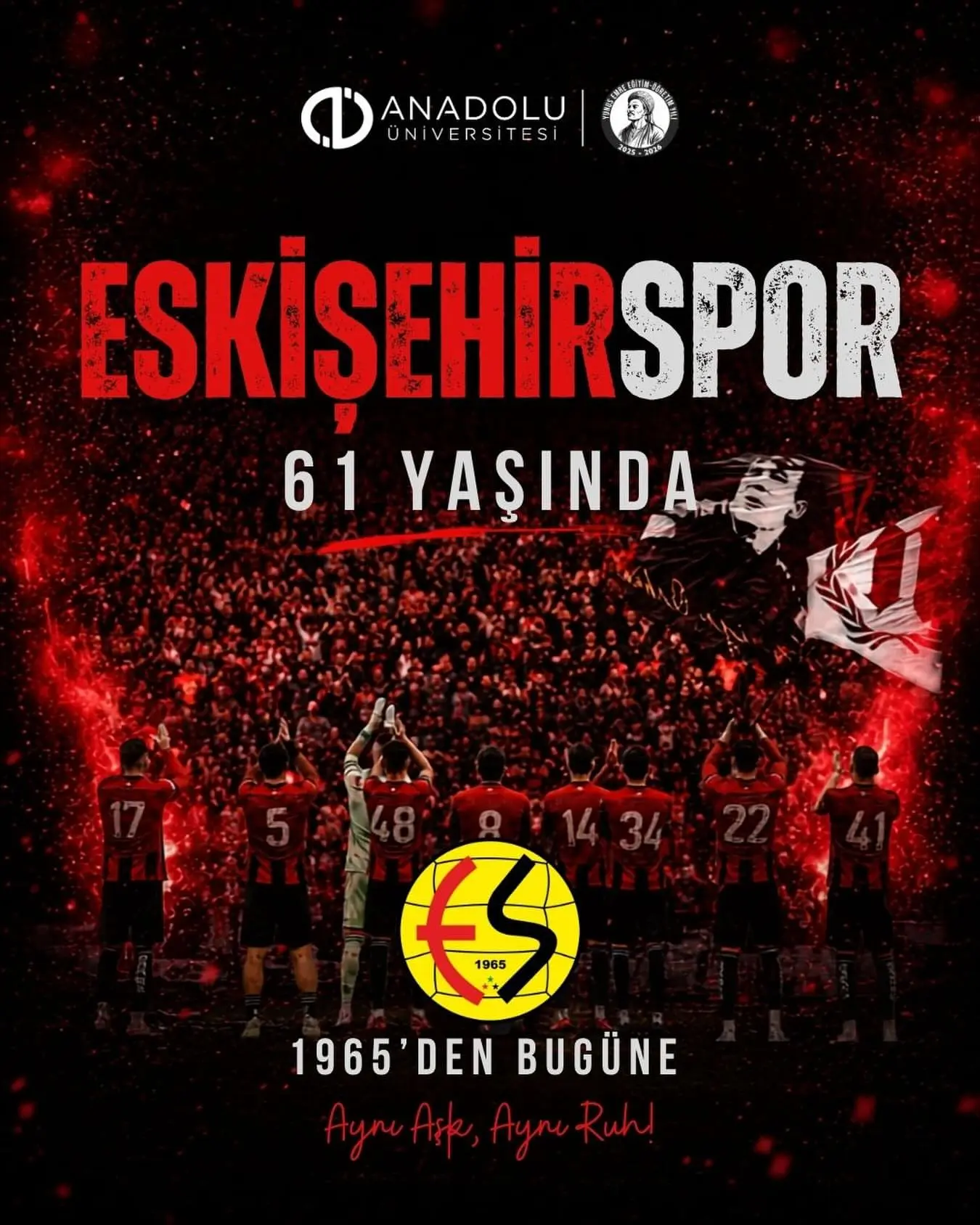 Eskişehirspor'un 61. kuruluş yıl dönümü kutlandı