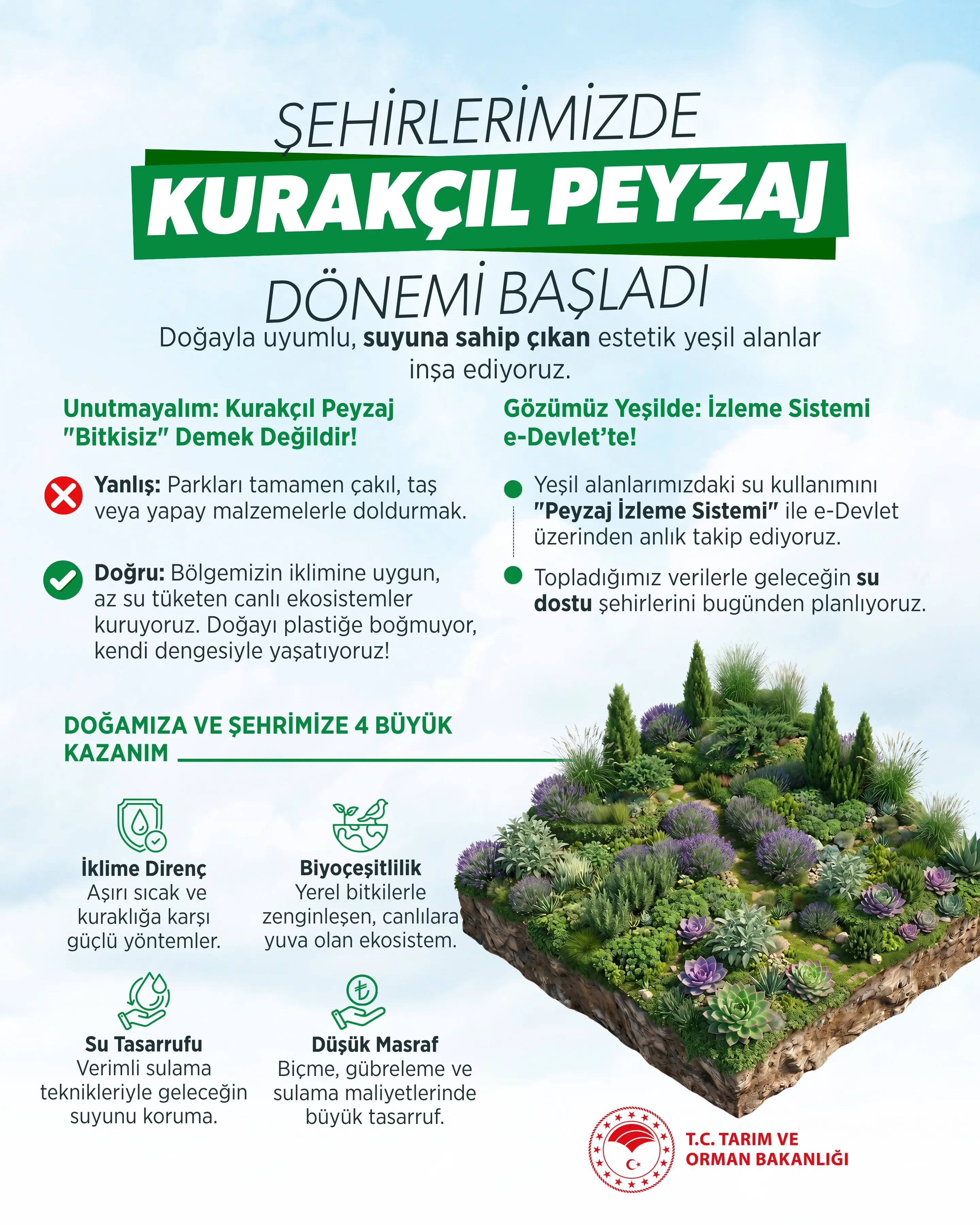 Kurakçıl Peyzaj ile doğaya uyumlu şehirler inşa ediliyor