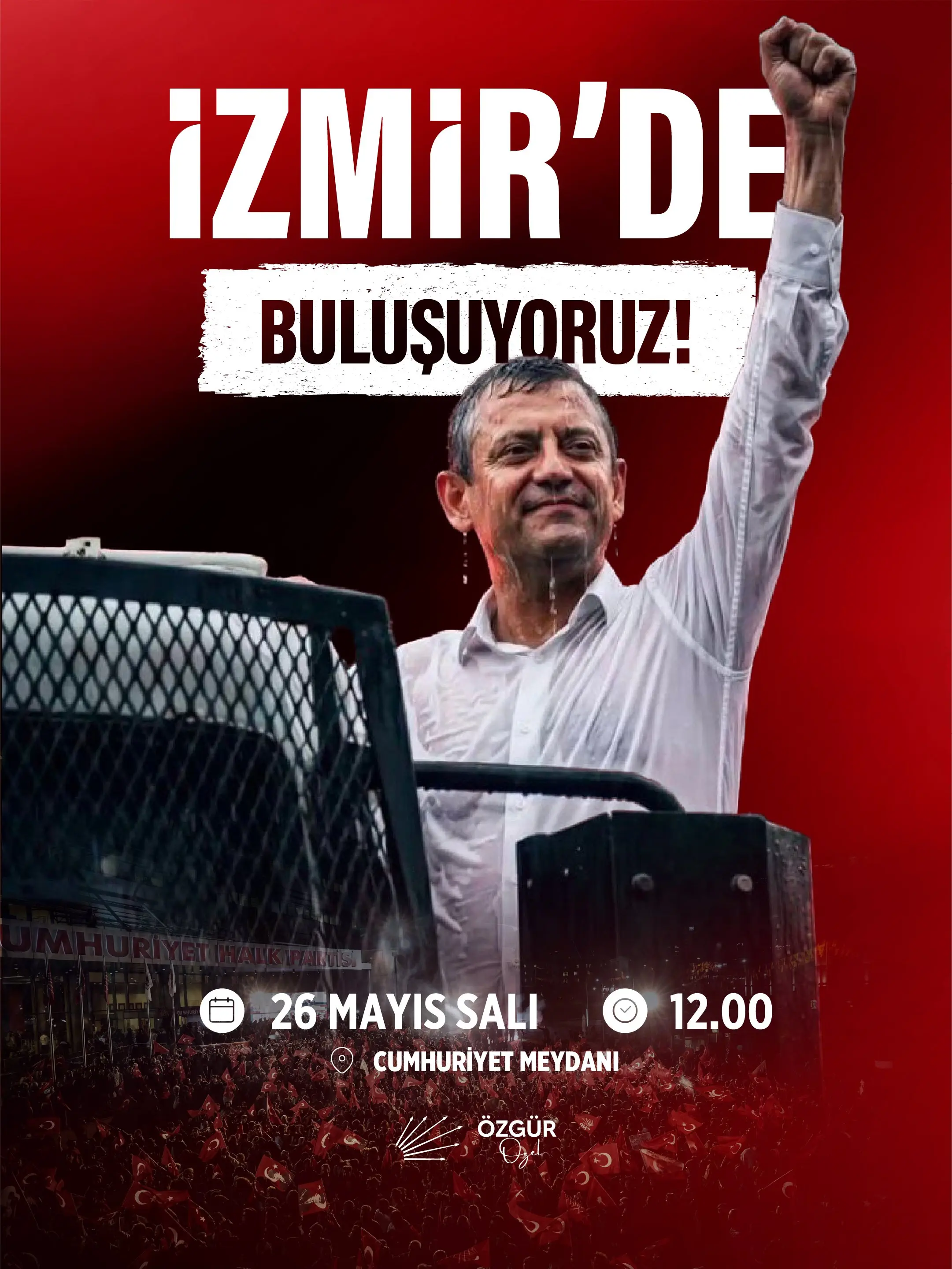 İzmir'de Cumhuriyet Meydanı'nda buluşma çağrısı