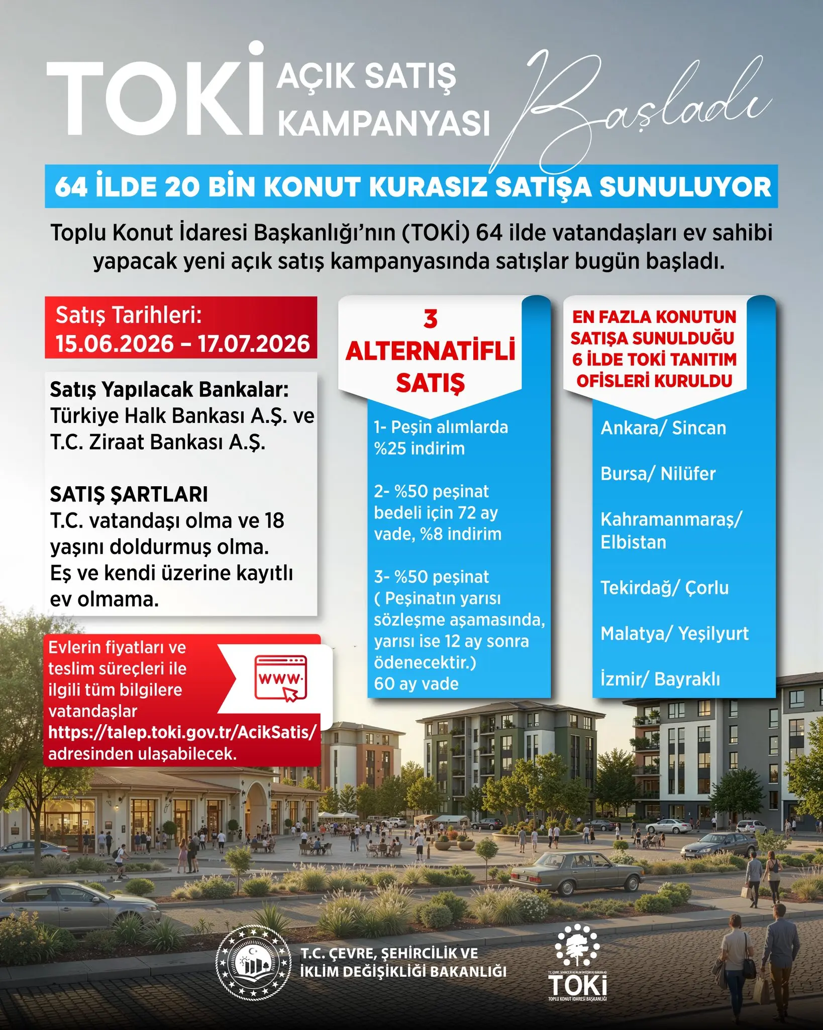 Yeni konut kampanyası için başvurular başladı