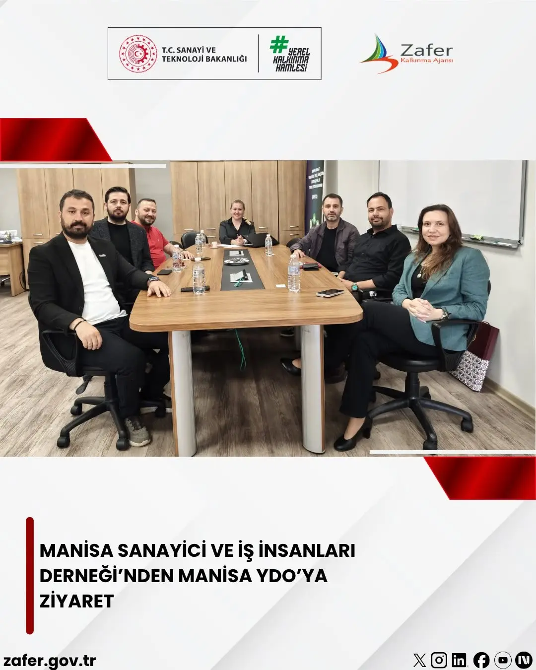 Manisa Sanayici ve İş İnsanları Derneği Üyeleri Manisa Yatırım Destek Ofisini Ziyaret Etti