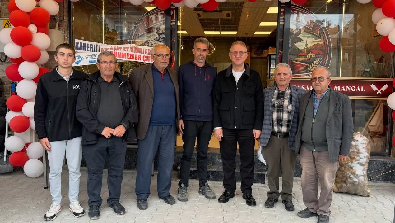 Mehmet Demir'den yeni işletmeye hayırlı olsun ziyareti