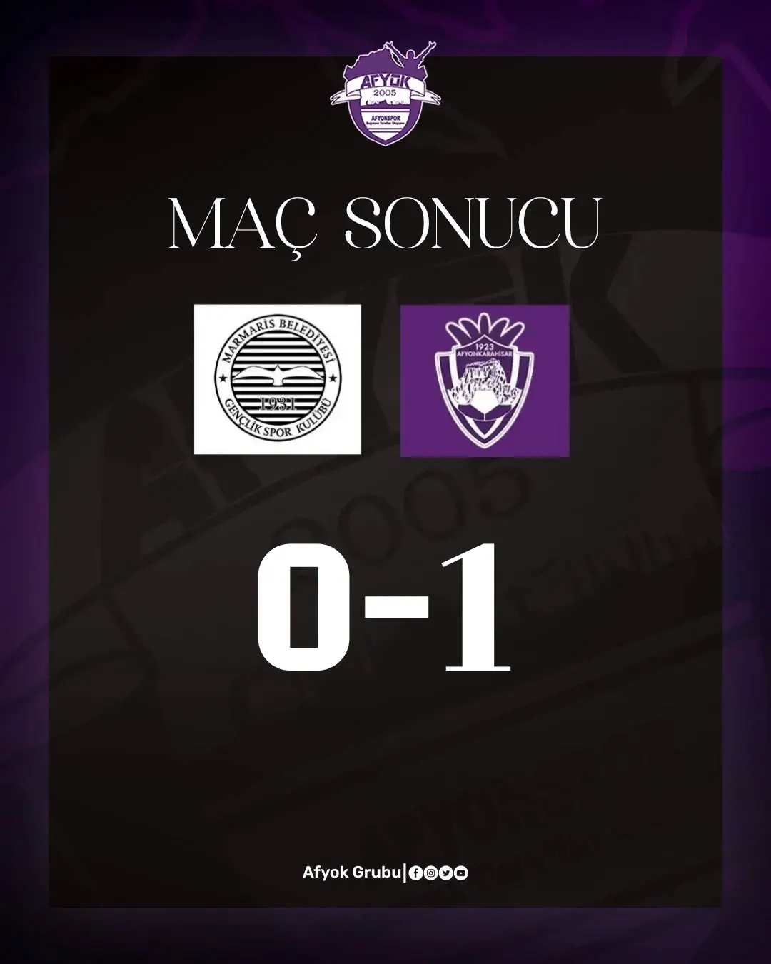1923 Afyonkarahisar Play-Off'ta Marmaris'i 1-0 Mağlup Ederek Üst Tura Yükseldi