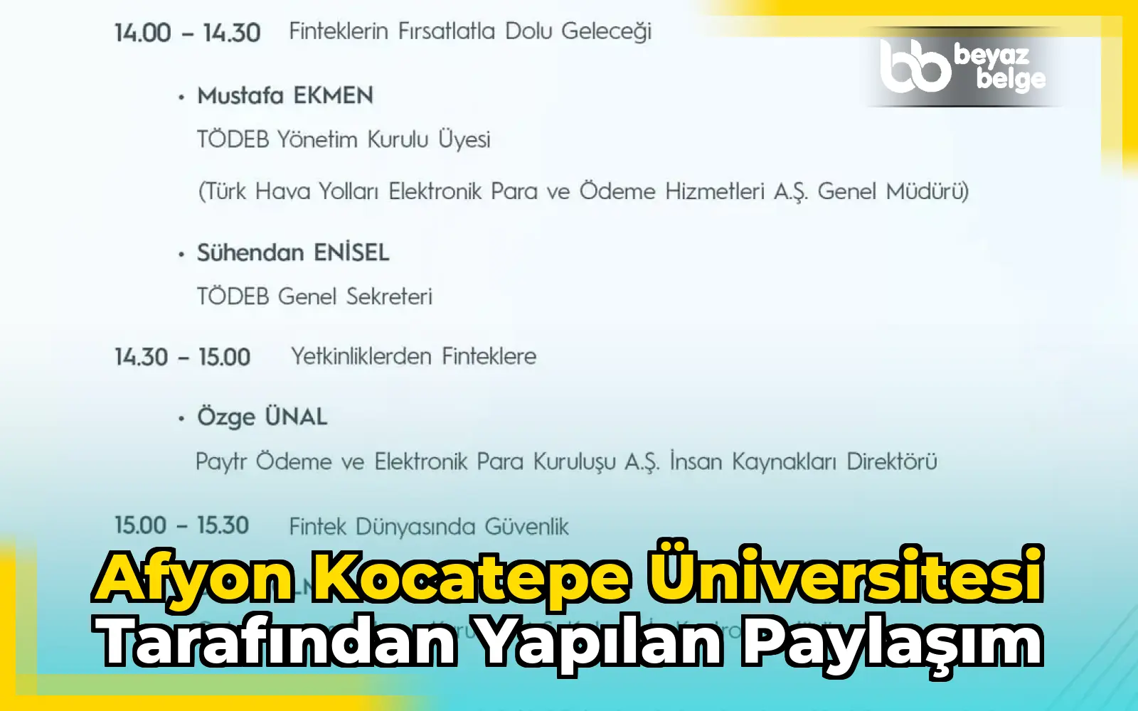 Afyon Kocatepe Üniversitesi Tarafından Yapılan Paylaşım