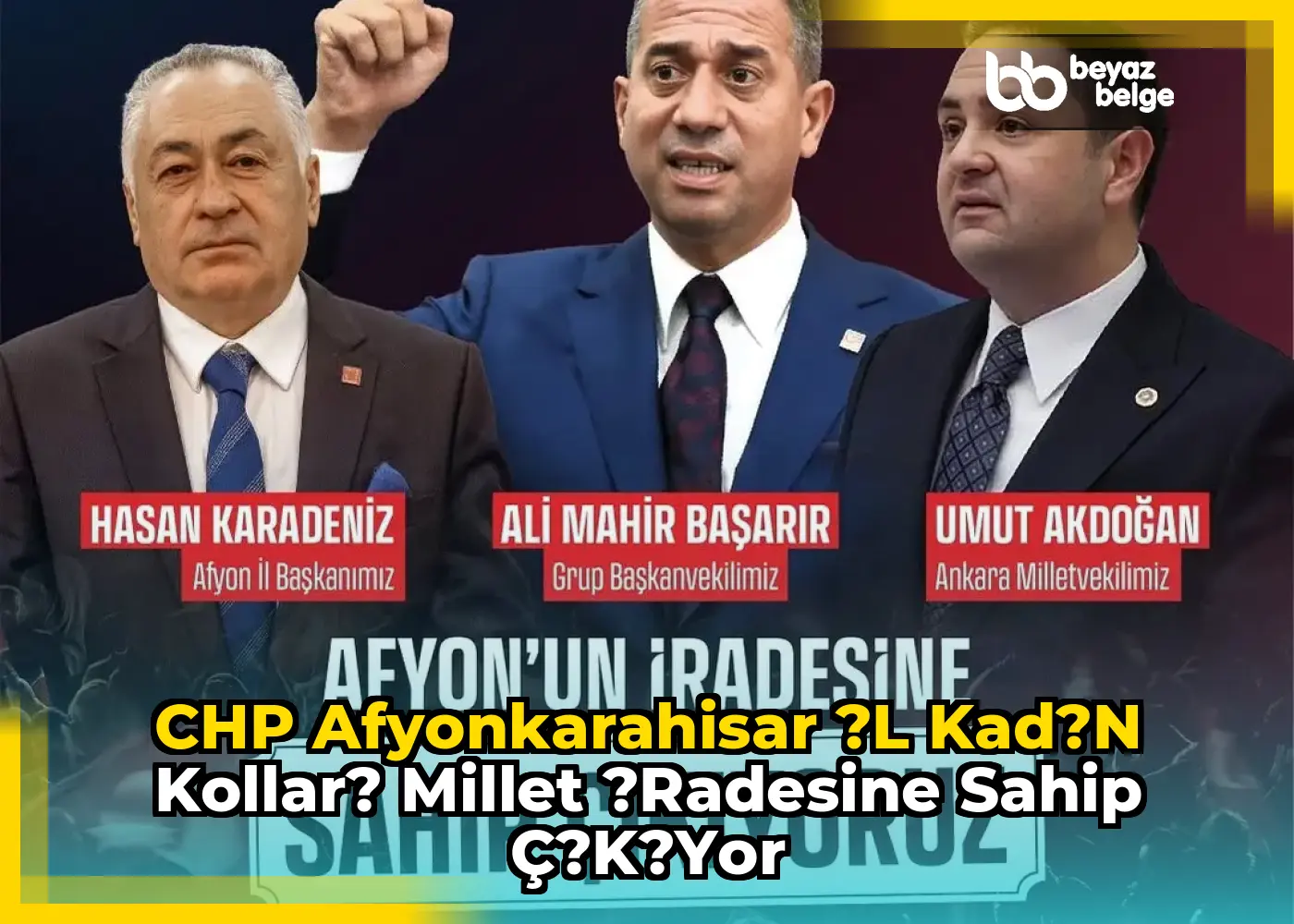 CHP Afyonkarahisar ?l Kad?n Kollar? Millet ?radesine Sahip Ç?k?yor