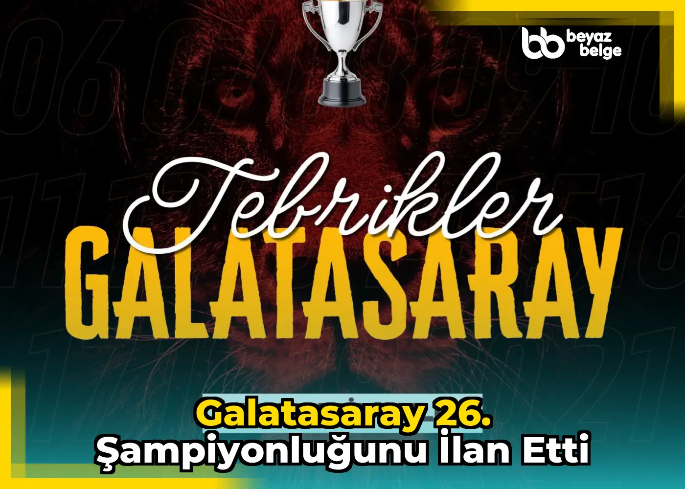 Galatasaray 26. şampiyonluğunu ilan etti