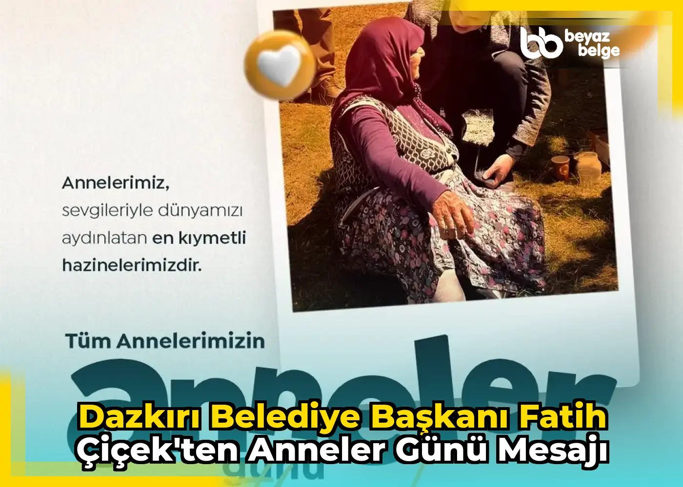 Dazkırı Belediye Başkanı Fatih Çiçek'ten Anneler Günü Mesajı
