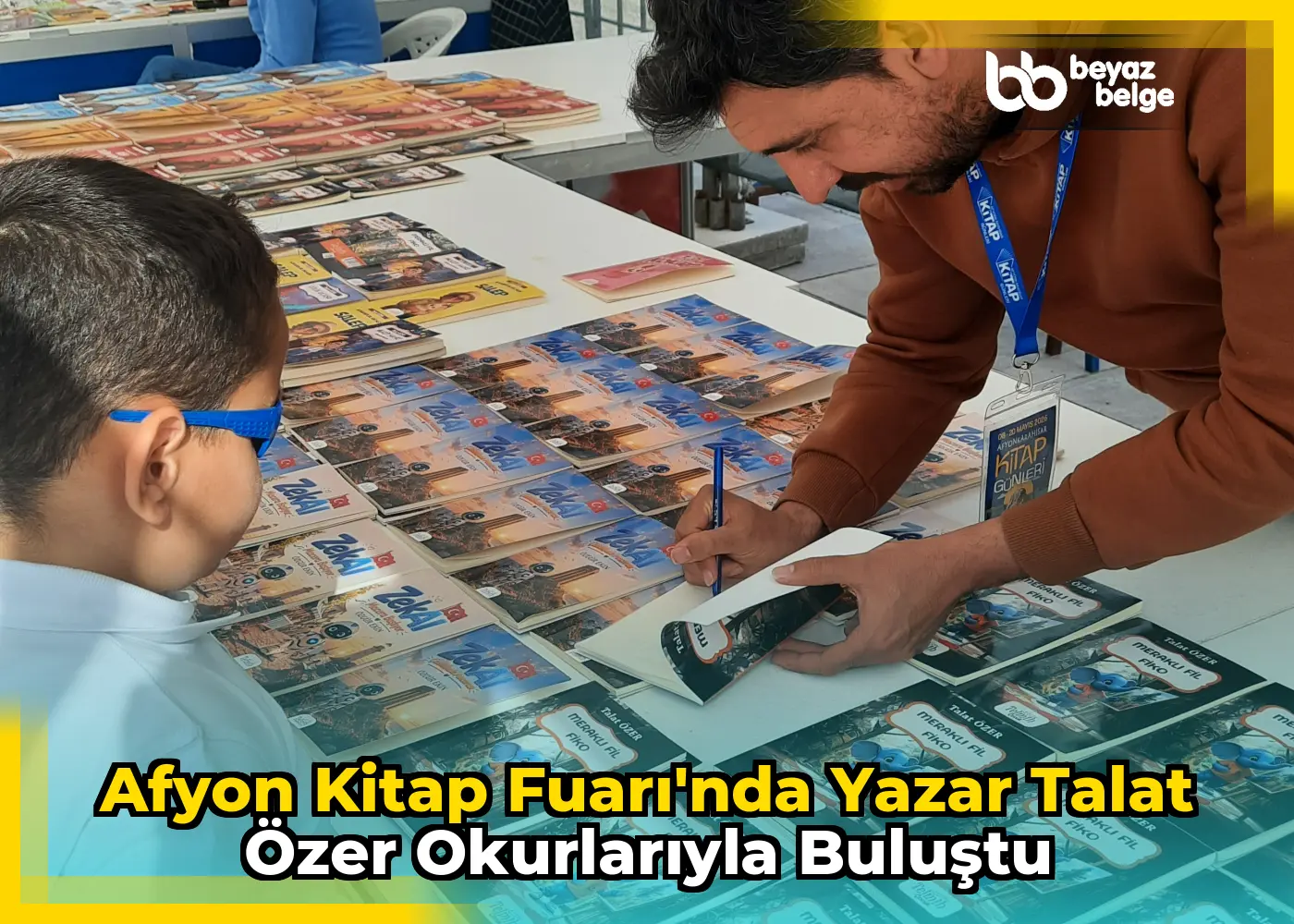 Afyon Kitap Fuarı'nda Yazar Talat Özer Okurlarıyla Buluştu