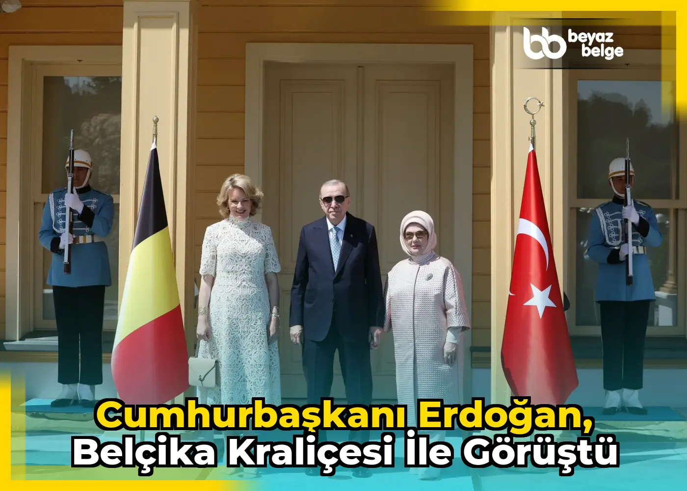 Cumhurbaşkanı Erdoğan, Belçika Kraliçesi ile görüştü