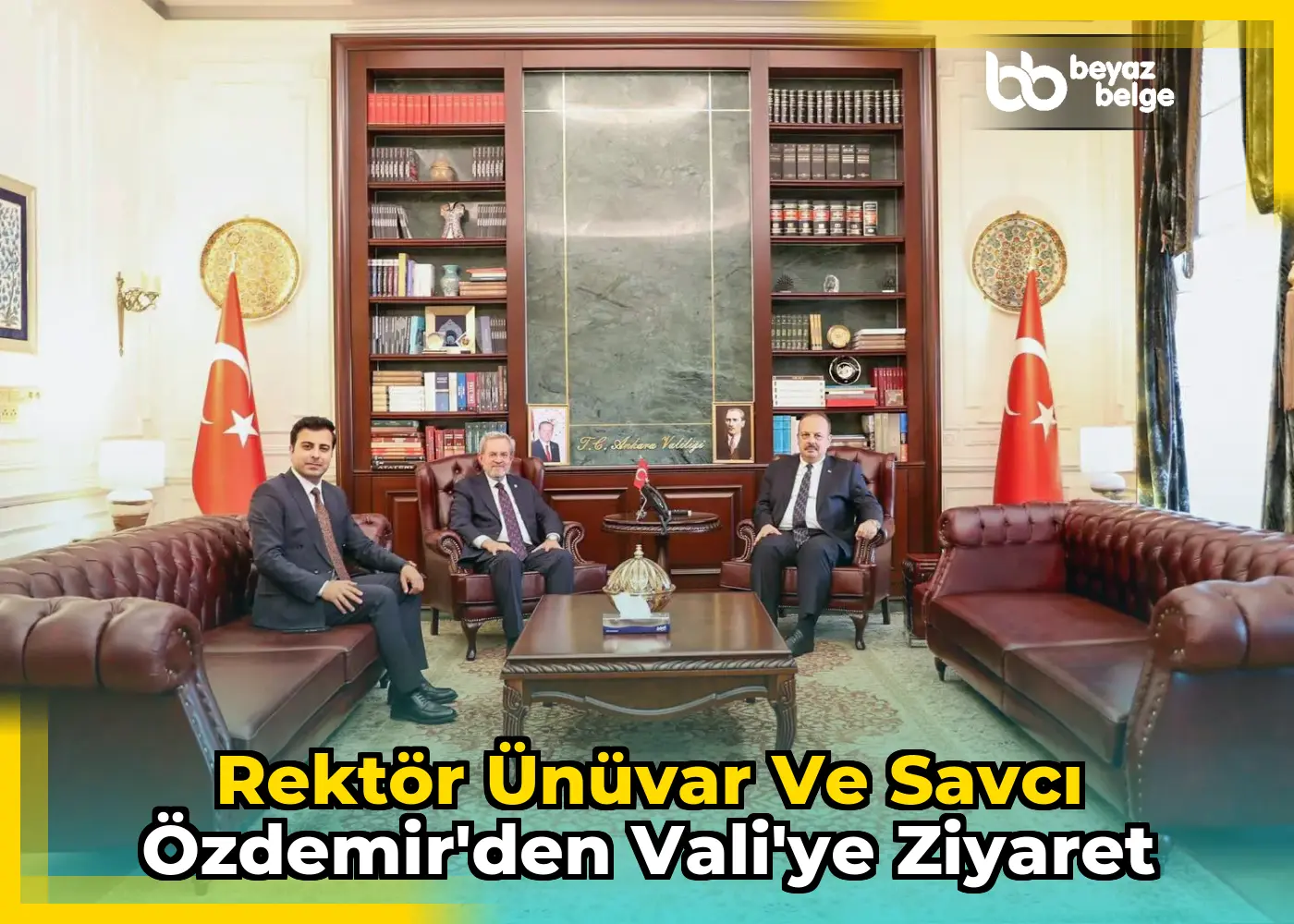 Rektör Ünüvar ve Savcı Özdemir'den Vali'ye Ziyaret