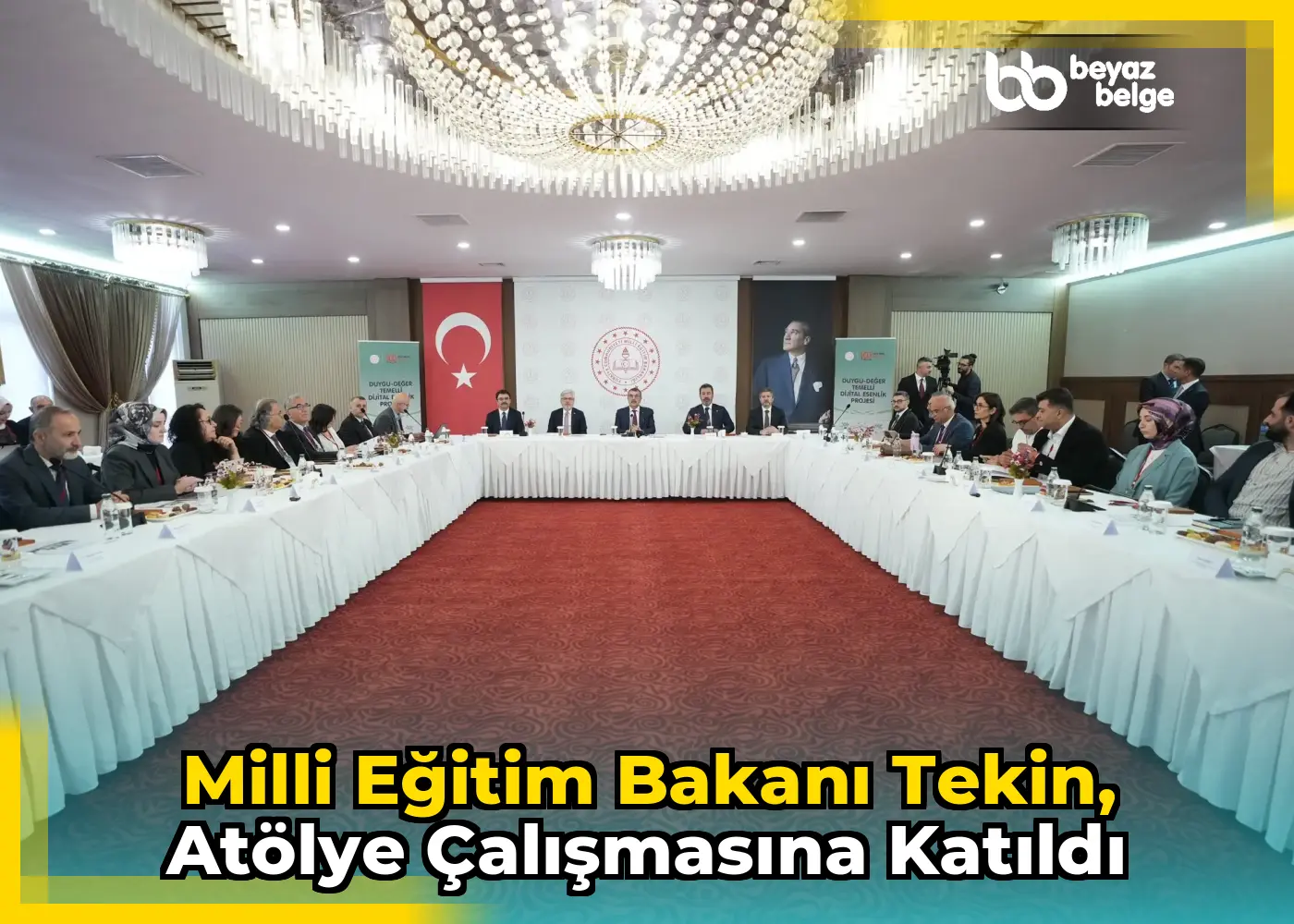 Milli Eğitim Bakanı Tekin, atölye çalışmasına katıldı