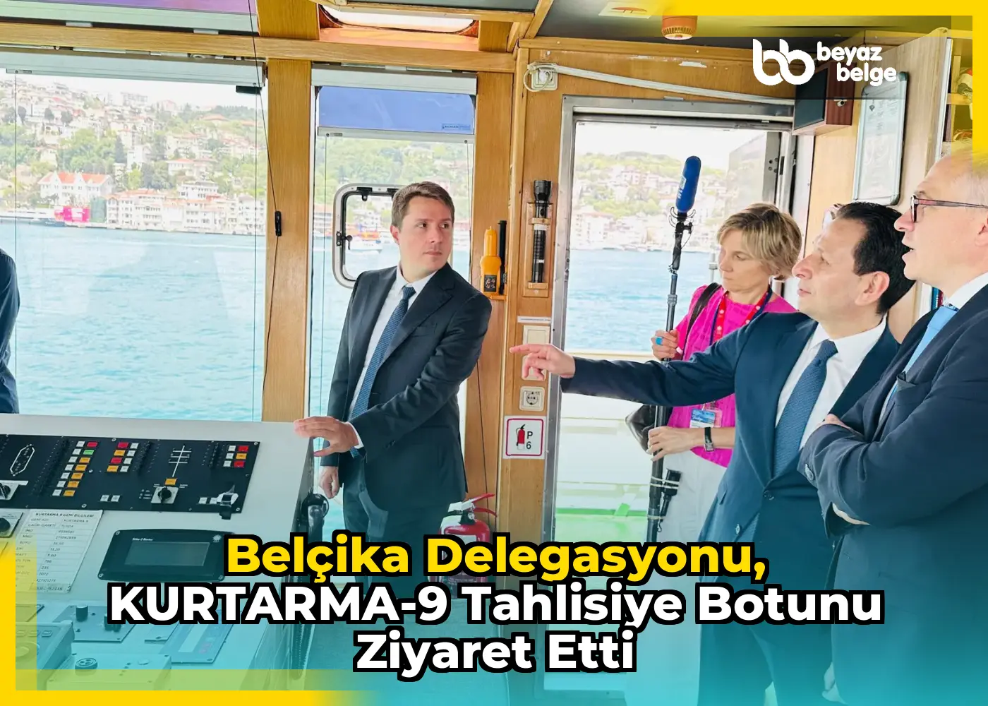 Belçika Delegasyonu, KURTARMA-9 Tahlisiye Botunu Ziyaret Etti