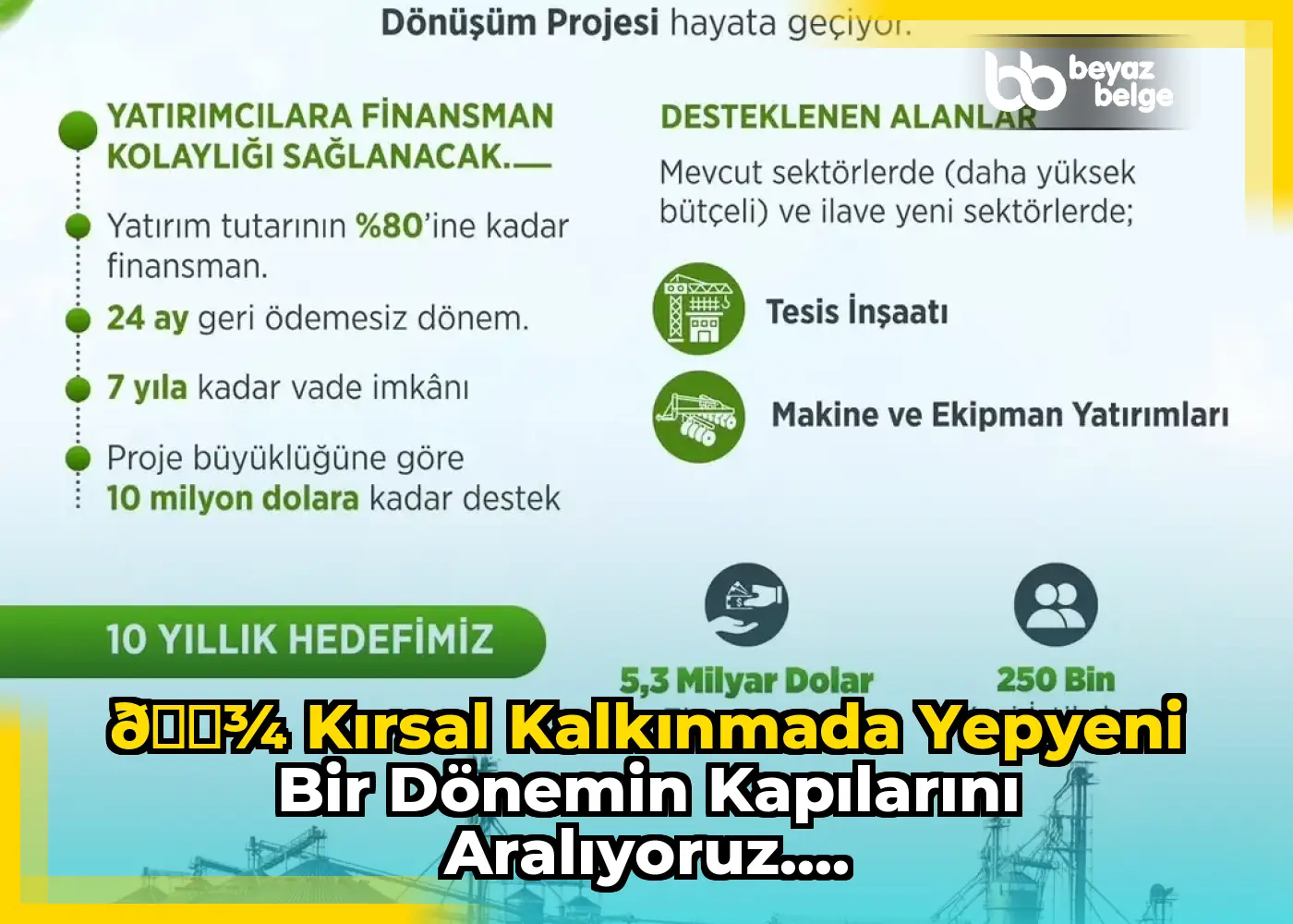 🌾 Kırsal kalkınmada yepyeni bir dönemin kapılarını aralıyoruz....
