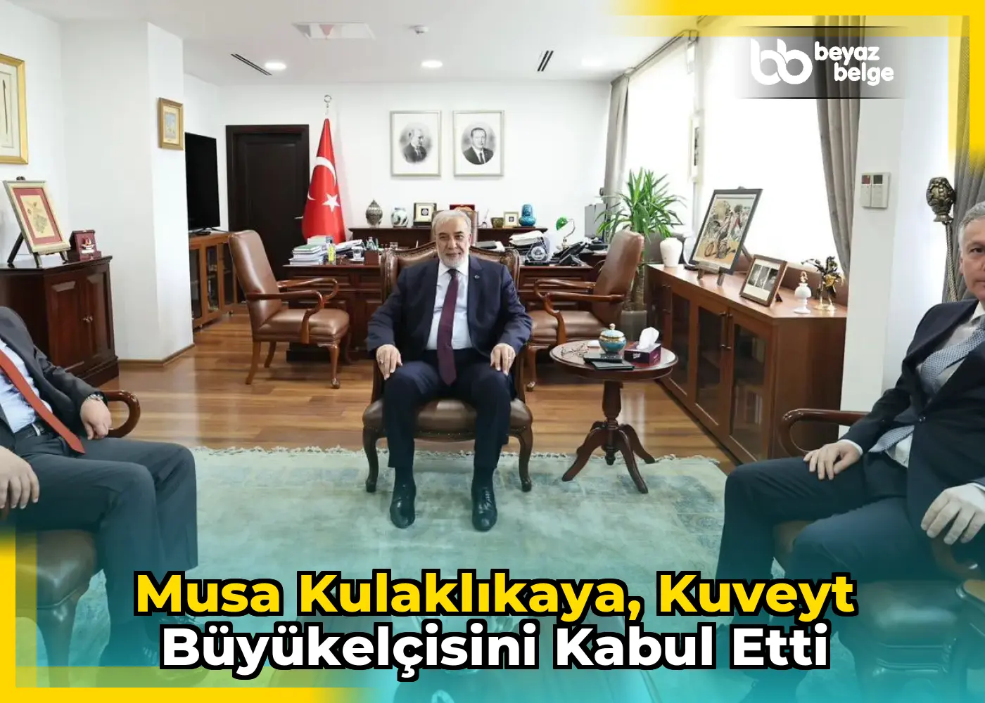 Musa Kulaklıkaya, Kuveyt Büyükelçisini kabul etti
