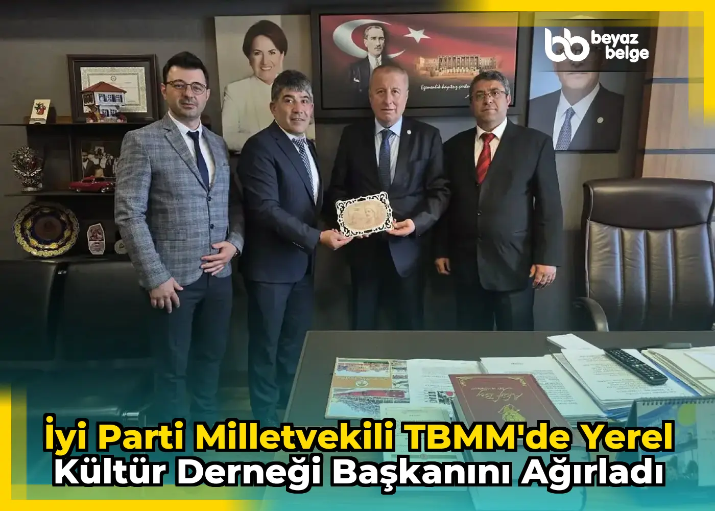 İyi Parti Milletvekili TBMM'de Yerel Kültür Derneği Başkanını Ağırladı