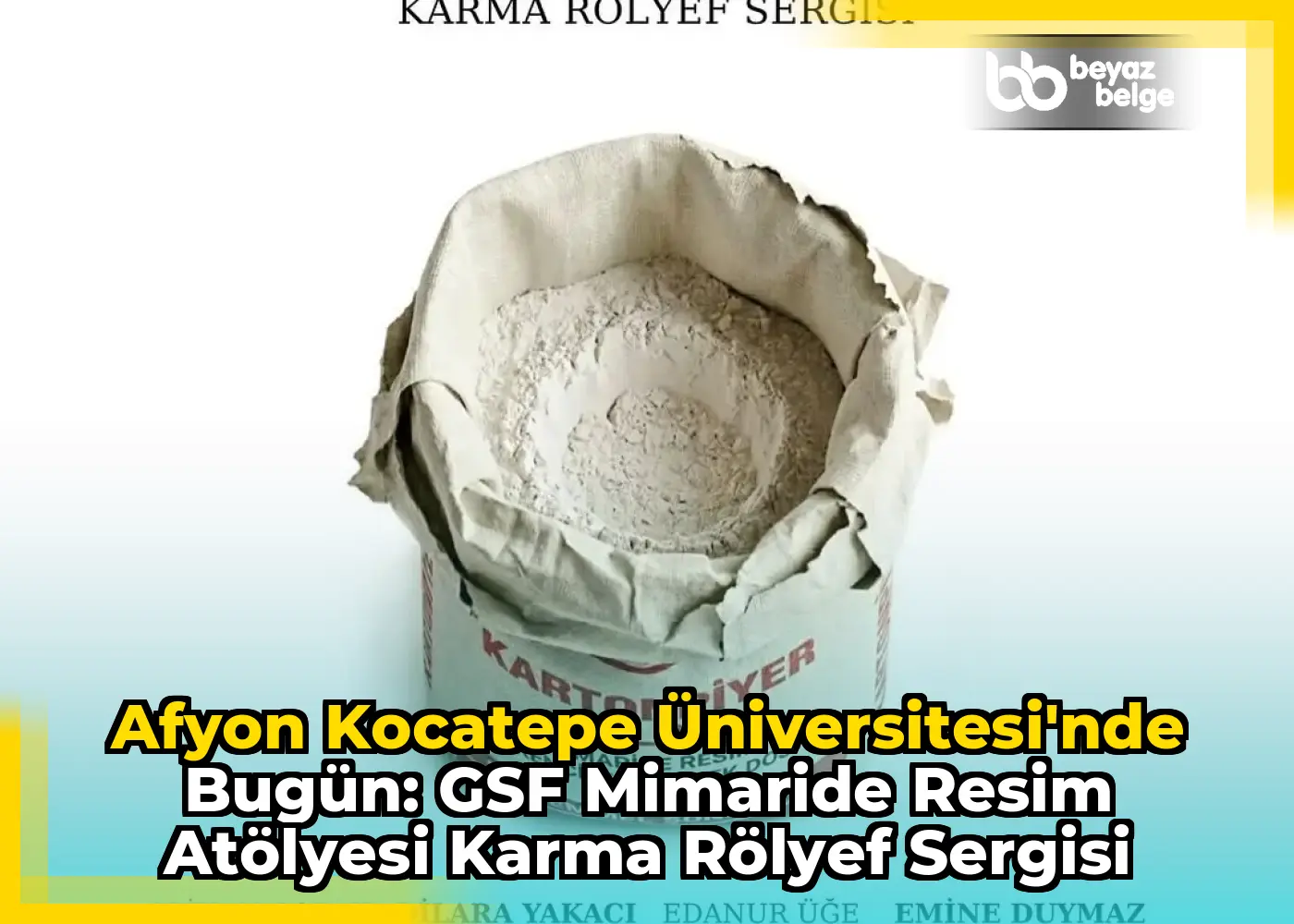 Afyon Kocatepe Üniversitesi'nde Bugün: GSF Mimaride Resim Atölyesi Karma Rölyef Sergisi