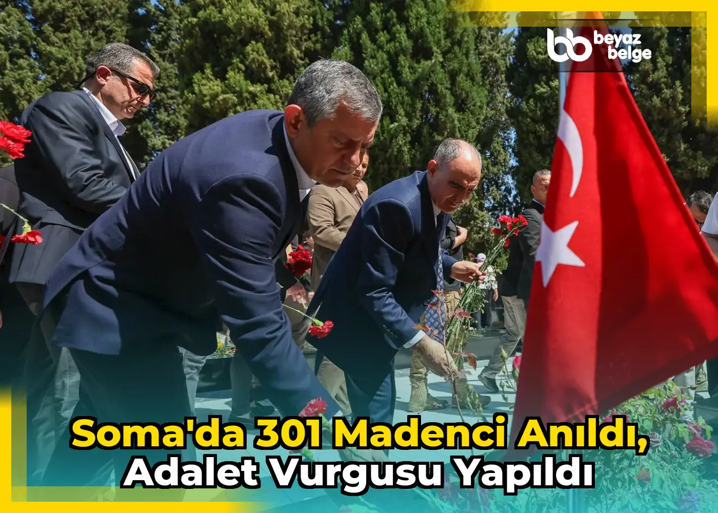 Soma'da 301 madenci anıldı, adalet vurgusu yapıldı