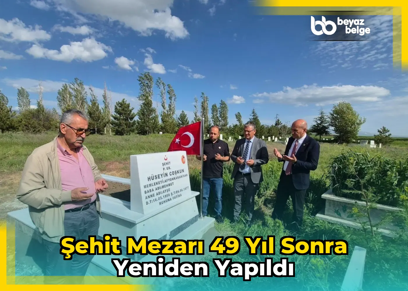 Şehit Mezarı 49 Yıl Sonra Yeniden Yapıldı