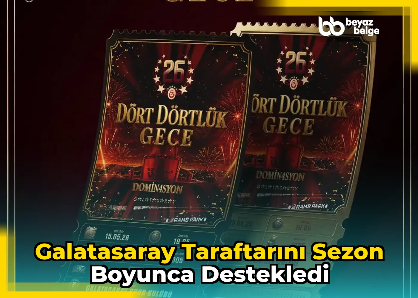 Galatasaray Taraftarını Sezon Boyunca Destekledi