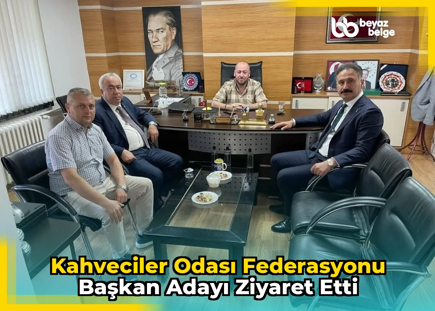 Kahveciler Odası Federasyonu Başkan Adayı Ziyaret Etti