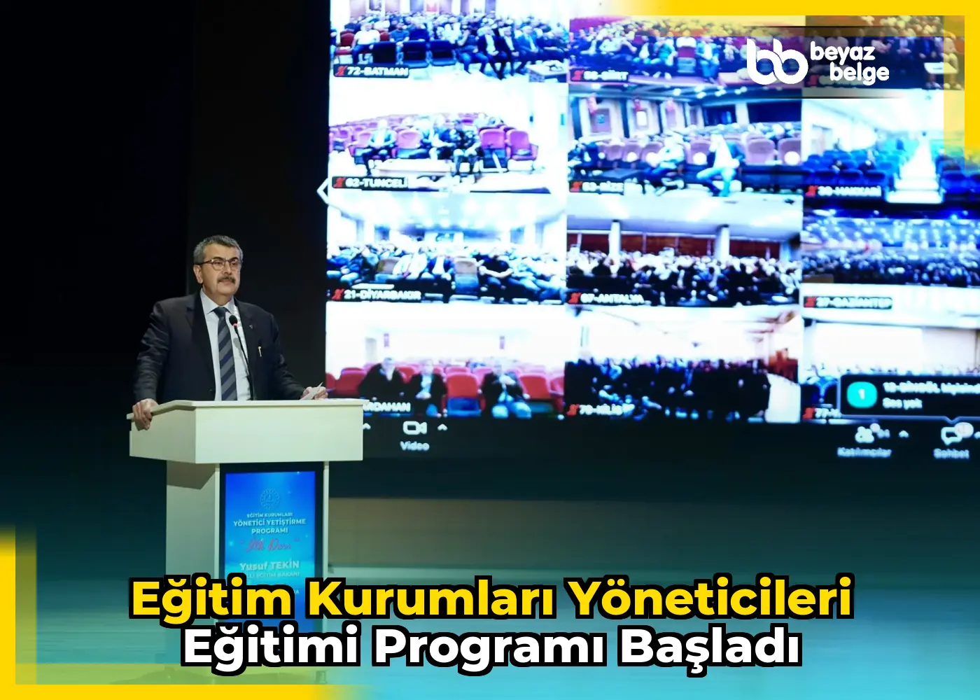 Eğitim Kurumları Yöneticileri Eğitimi Programı Başladı