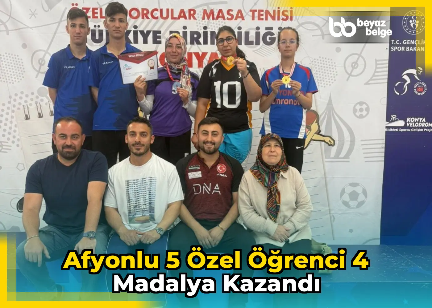 Afyonlu 5 Özel Öğrenci 4 madalya kazandı