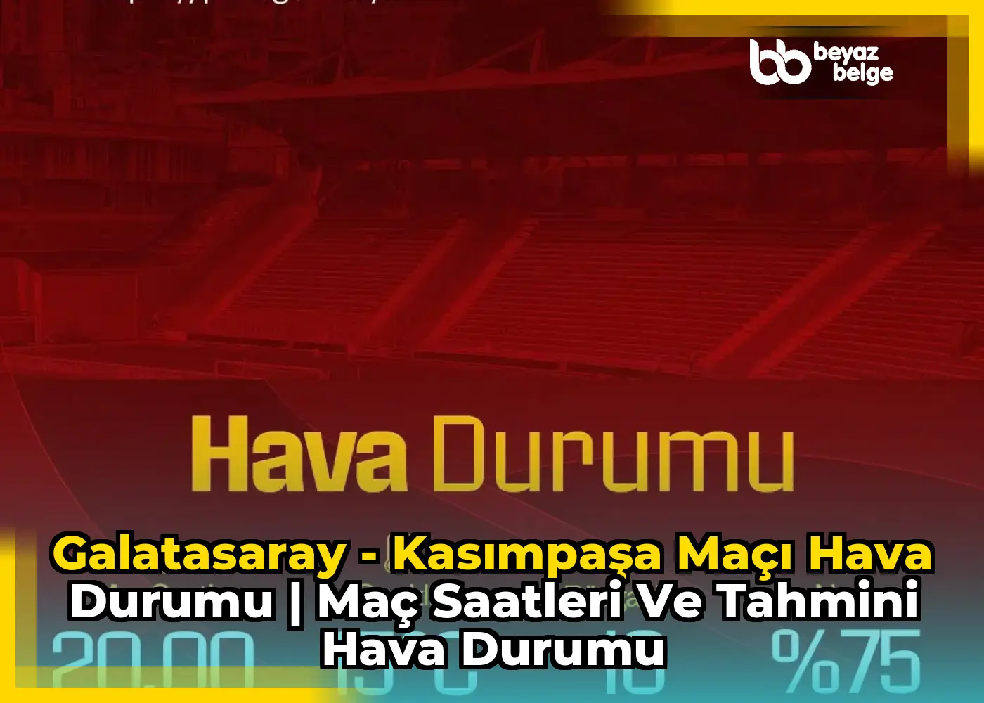 Galatasaray - Kasımpaşa Maçı Hava Durumu | Maç Saatleri ve Tahmini Hava Durumu