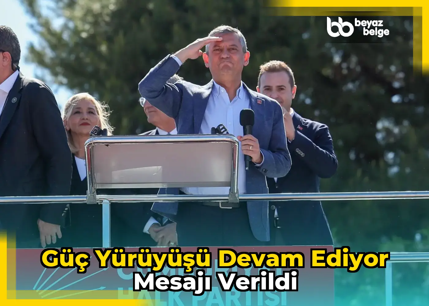 Güç yürüyüşü devam ediyor mesajı verildi