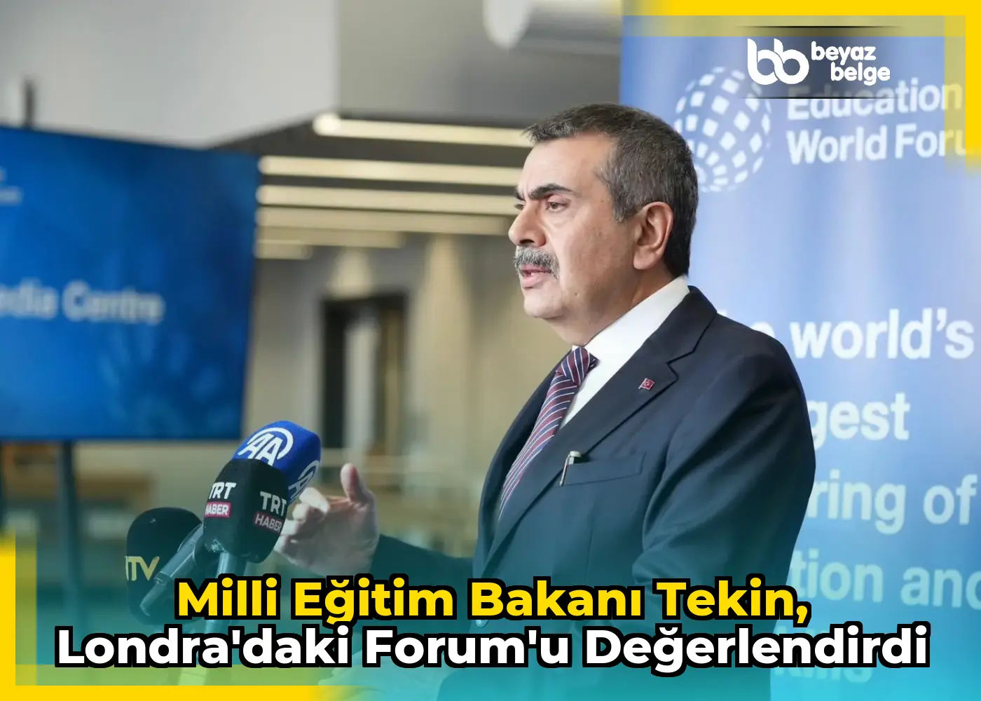 Milli Eğitim Bakanı Tekin, Londra'daki Forum'u Değerlendirdi