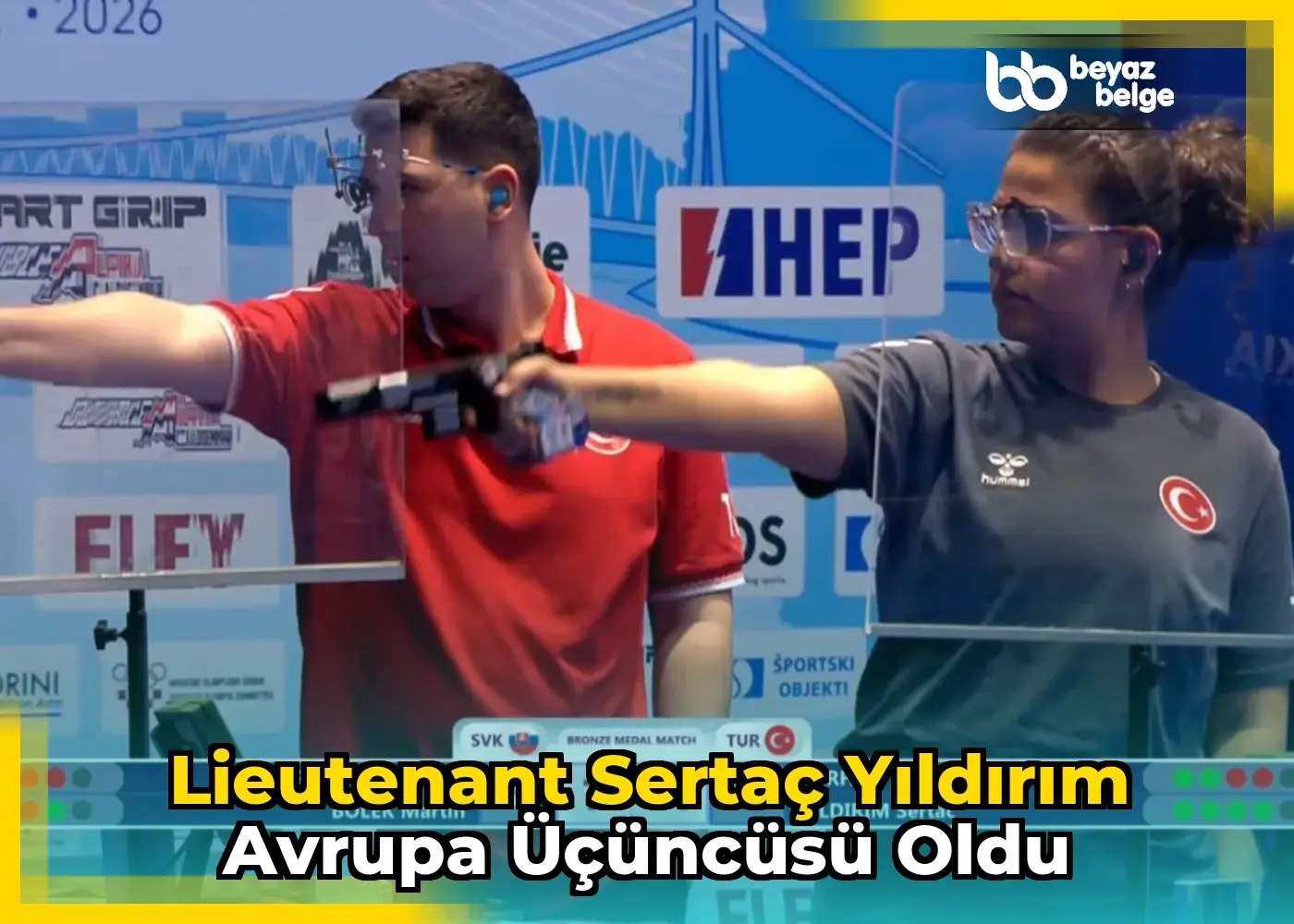 Lieutenant Sertaç Yıldırım Avrupa Üçüncüsü Oldu