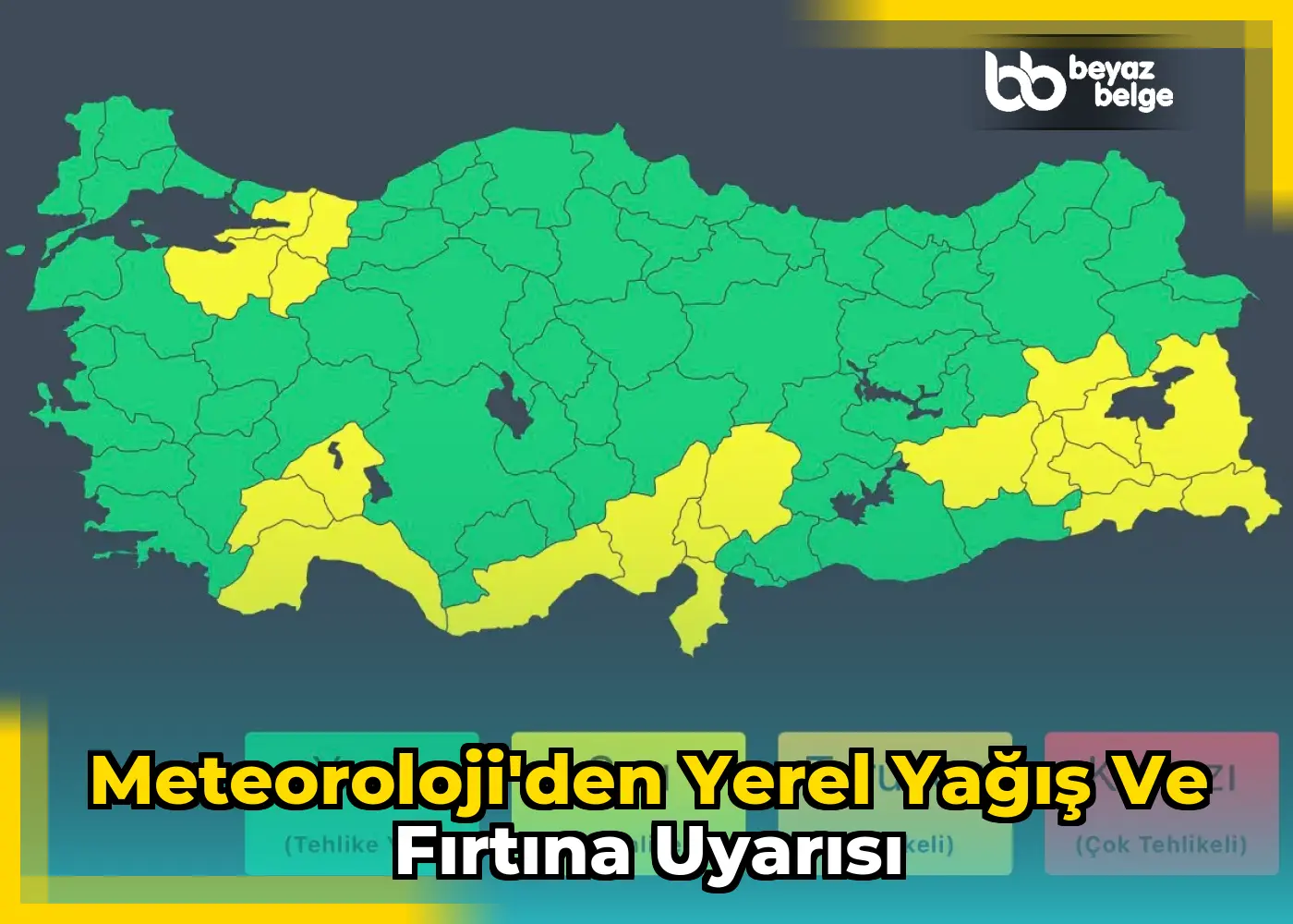 Meteoroloji'den yerel yağış ve fırtına uyarısı