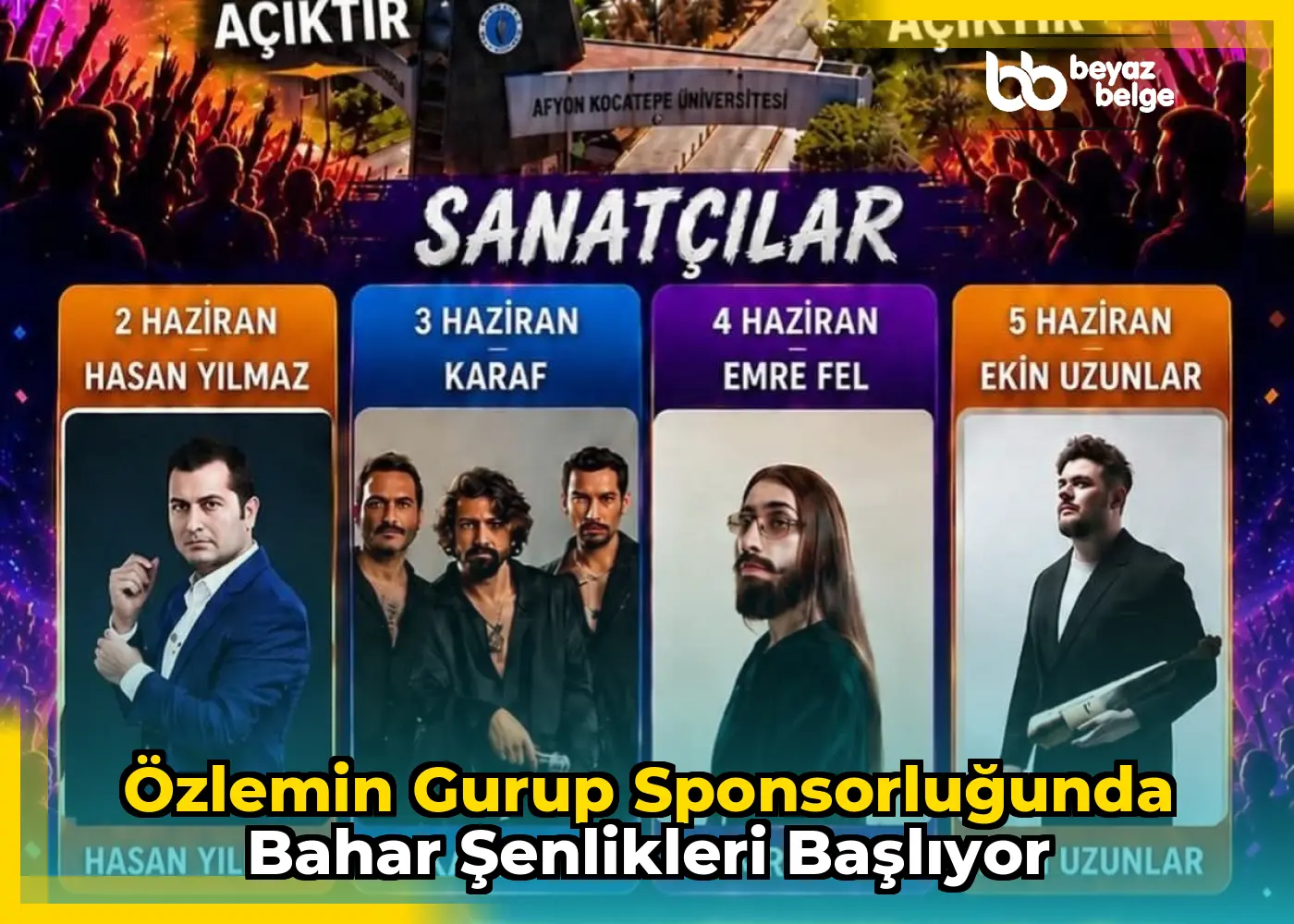 Özlemin Gurup Sponsorluğunda Bahar Şenlikleri Başlıyor
