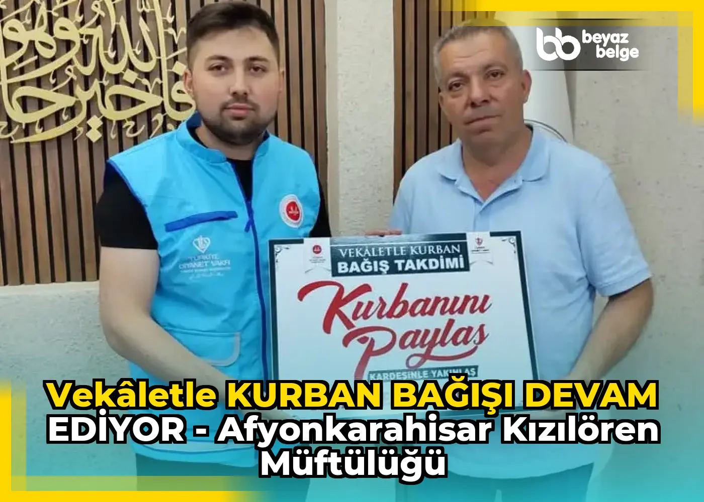 VEKÂLETLE KURBAN BAĞIŞI DEVAM EDİYOR - Afyonkarahisar KızılÖren Müftülüğü