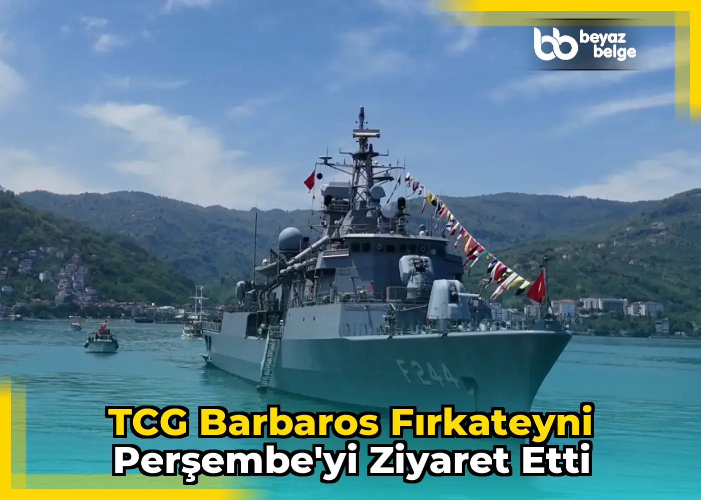 TCG Barbaros Fırkateyni Perşembe'yi Ziyaret Etti