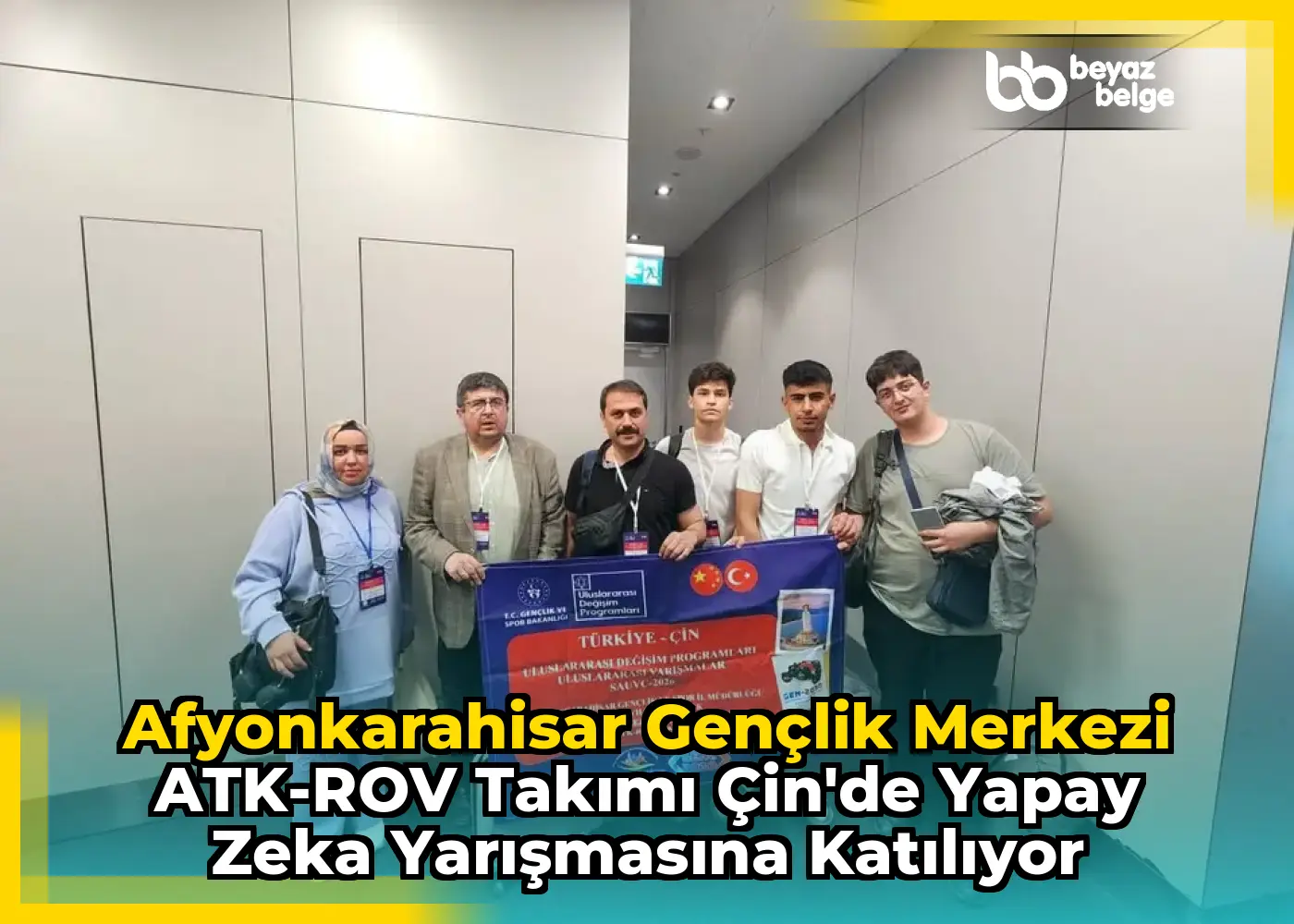 Afyonkarahisar Gençlik Merkezi ATK-ROV Takımı Çin'de Yapay Zeka Yarışmasına Katılıyor