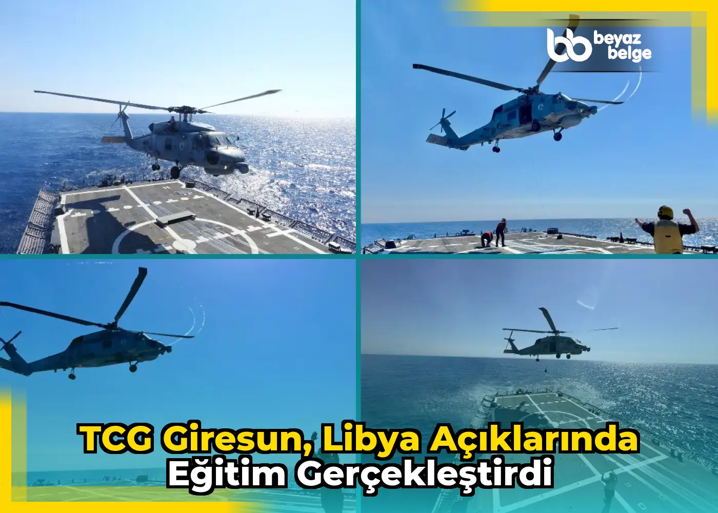 TCG Giresun, Libya açıklarında eğitim gerçekleştirdi