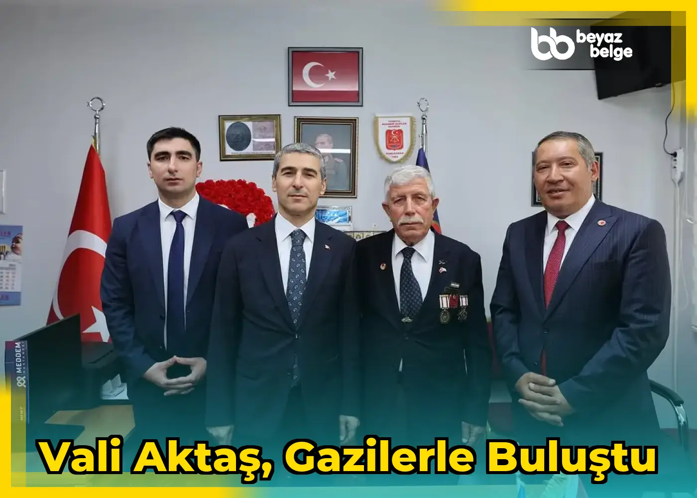 Vali Aktaş, gazilerle buluştu