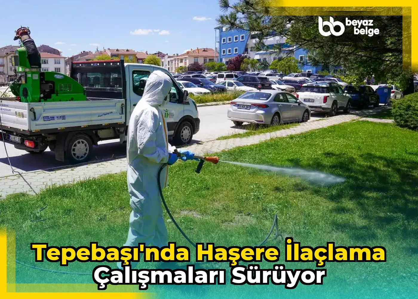 Tepebaşı'nda haşere ilaçlama çalışmaları sürüyor